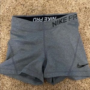 grey nike pro spandex